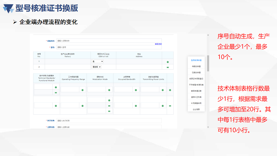 型号核准自定义编码 新版核准证书政策宣贯(图17)